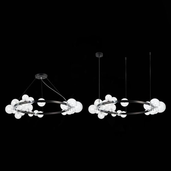 ST LUCE SL1165.403.24 Светильник подвесной ST-Luce Черный/Прозрачный G4 24*5W, изображение 5
