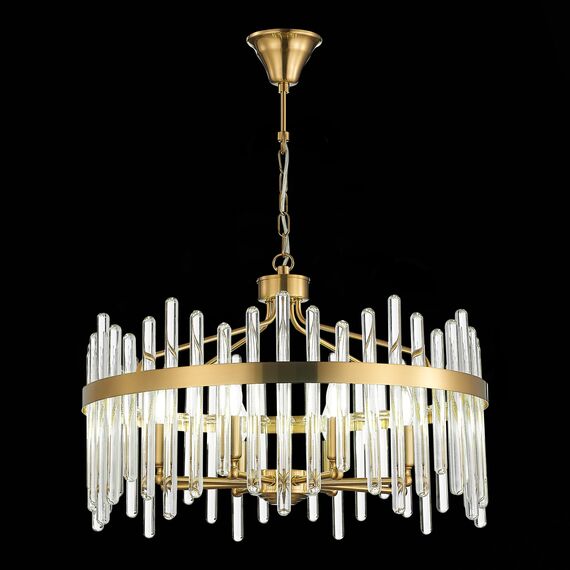ST LUCE SL1167.303.08 Светильник подвесной ST-Luce Латунь/Латунь, Прозрачный E14 8*40W, изображение 5