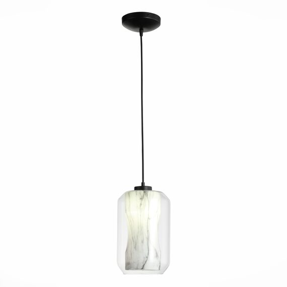 ST LUCE SL1169.103.01 Подвес ST-Luce Черный/Прозрачный, Белый E27 1*40W, изображение 5