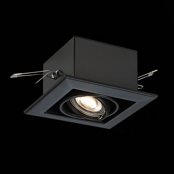 ST LUCE ST250.448.01 Светильник встраиваемый. Черный GU10 1*50W  L126xW126xH70 220V Без ламп, изображение 5