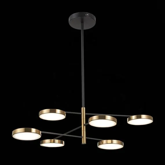 ST LUCE SL1605.413.06 Светильник подвесной ST-Luce Черный/Латунь, Белый LED 6*7,5W 3000K, изображение 4