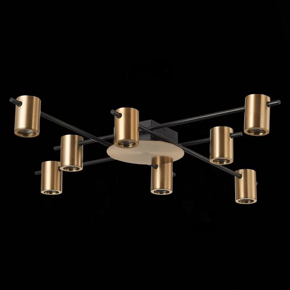 ST LUCE SL1207.402.08 Светильник потолочный ST-Luce Черный/Латунь GU10 8*7W, изображение 5