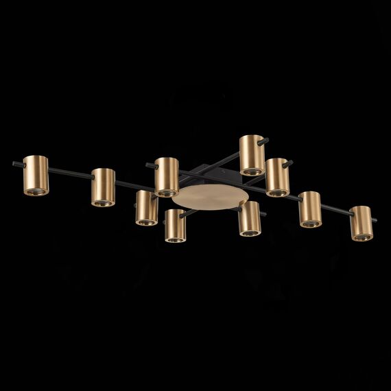ST LUCE SL1207.402.10 Светильник потолочный ST-Luce Черный/Латунь GU10 10*7W, изображение 5