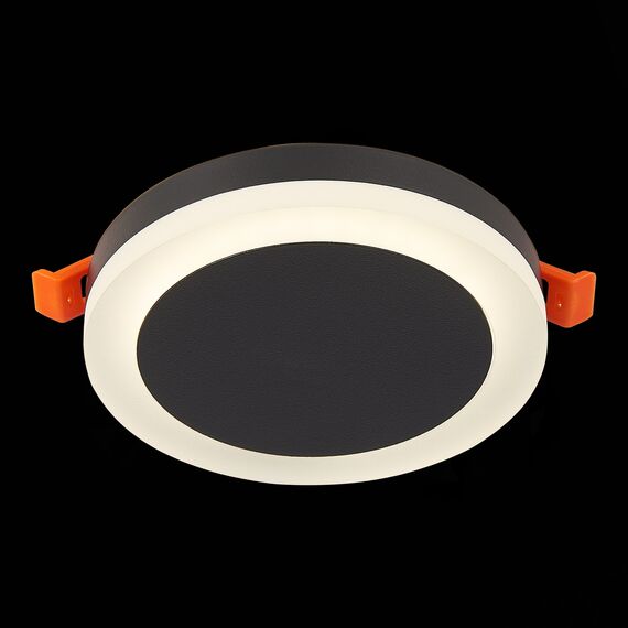ST LUCE ST104.442.06 Светильник встраиваемый Черный LED 1*6W 4000K 468Lm Ra>80 120° IP20 D110xH20 170-240V, изображение 5