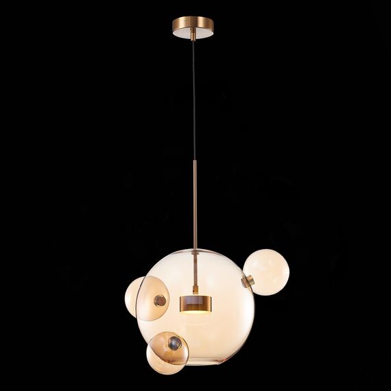 ST LUCE SL1133.303.01 Светильник подвесной ST-Luce Латунь/Коньячный LED 1*10W 3000K, изображение 4