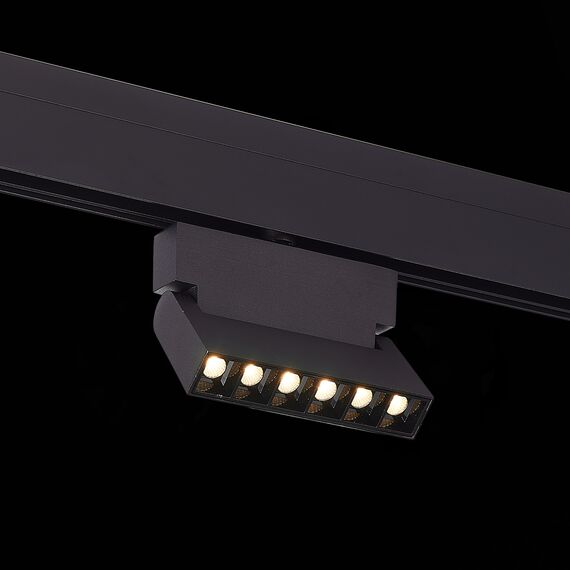 ST LUCE ST362.436.06 Магнитный трековый светильник Черный LED 1*6W 3000K 532Lm Ra>80 36° IP20 L120xW22xH134, изображение 8