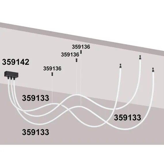 NOVOTECH 359142 KONST NT23 190 черный База для накладного монтажа светильников 359128-359133 IP20 40-120W 170-265V RAMO, изображение 4