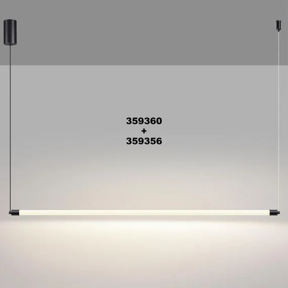 NOVOTECH 359356 KONST NT24 000 черный Светильник линейный светодиодный IP20 LED 15W 170-265V 4000K 1280Лм VITZ, изображение 5