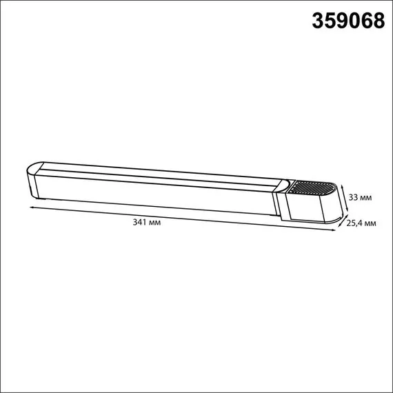 NOVOTECH 359068 DRIVE NT23 046 черный Драйвер для накладного шинопровода (арт.135193-135196) IP20 100W 48V SMAL, изображение 2