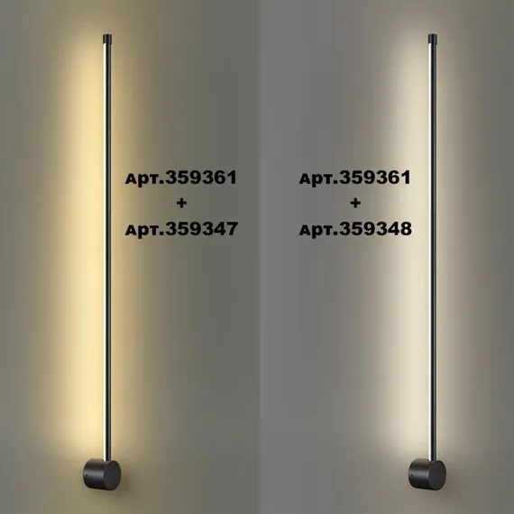 NOVOTECH 359347 KONST NT24 000 черный Светильник линейный светодиодный IP20 LED 16W 170-265V 3000K 1232Лм VITZ, изображение 7