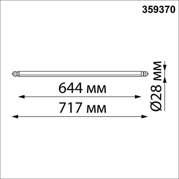 NOVOTECH 359370 KONST NT24 черный 000 Светильник диммир. со сменой цв. температ. (управл. - пульт ДУ или прилож. Smart Life) IP20 LED 16W 48V 3000-6000К GLAT, изображение 2