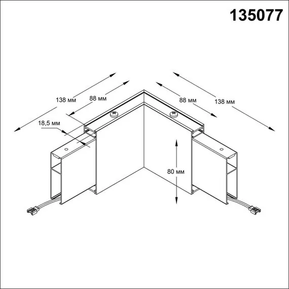 NOVOTECH 135077 OVER NT19 212 черный Светильник без драйвера для арт.358160 IP20 LED 4000K 3W 220-240V ITER, изображение 2