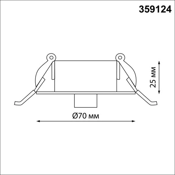 NOVOTECH 359124 KONST NT23 264 черный База для встраиваемого монтажа светильников 359128-359133 IP20 15-40W 170-265V RAMO, изображение 2