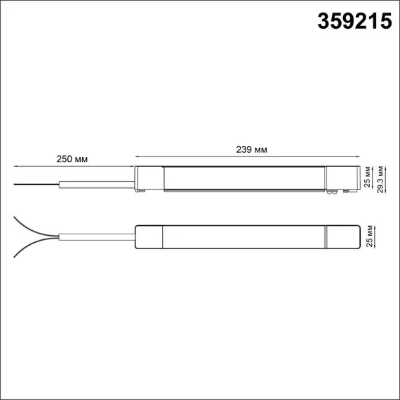 NOVOTECH 359215 DRIVE NT23 046 белый Драйвер для шинопровода в ГКЛ и шинопровода в натяжной потолок IP20 100W 48V SMAL, изображение 2