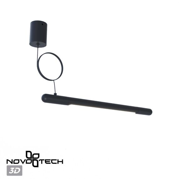 NOVOTECH 359385 KONST NT24 черный База накладная для ввода питания с заглушкой и проводом-подвесом (длина провода – 2м) IP20 48V GLAT, изображение 4