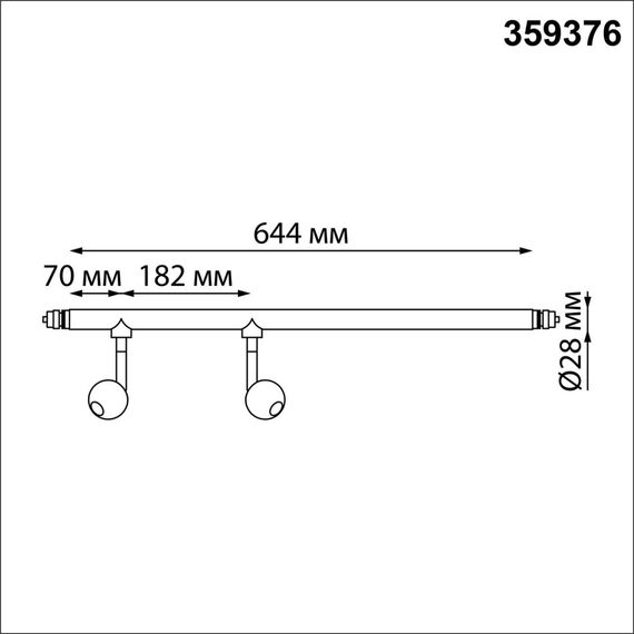 NOVOTECH 359376 KONST NT24 черный 000 Светильник диммир. со сменой цв. температ. (управл. - пульт ДУ или прилож. Smart Life) IP20 LED 14W 48V 3000-6000К GLAT, изображение 2