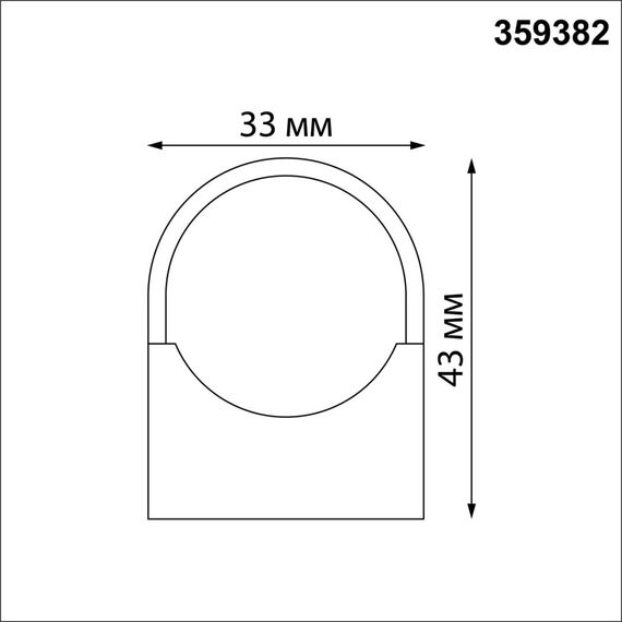 NOVOTECH 359382 KONST NT24 000 черный Крепление для настенно-потолочного монтажа IP20 GLAT, изображение 2