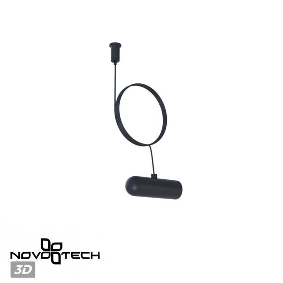 NOVOTECH 359389 KONST NT24 черный Ввода питания с заглушкой и проводом-подвесом (длина провода – 2м) без базы IP20 48V GLAT, изображение 3