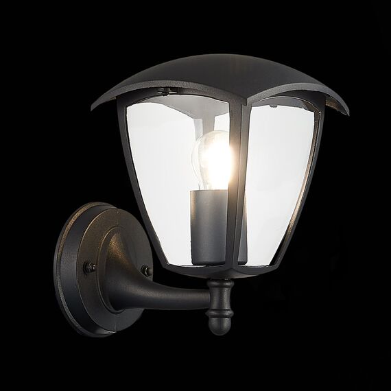 ST LUCE SL081.401.01 Светильник уличный настенный ST-Luce Черный/Черный, Прозрачный E27 1*40W, изображение 6