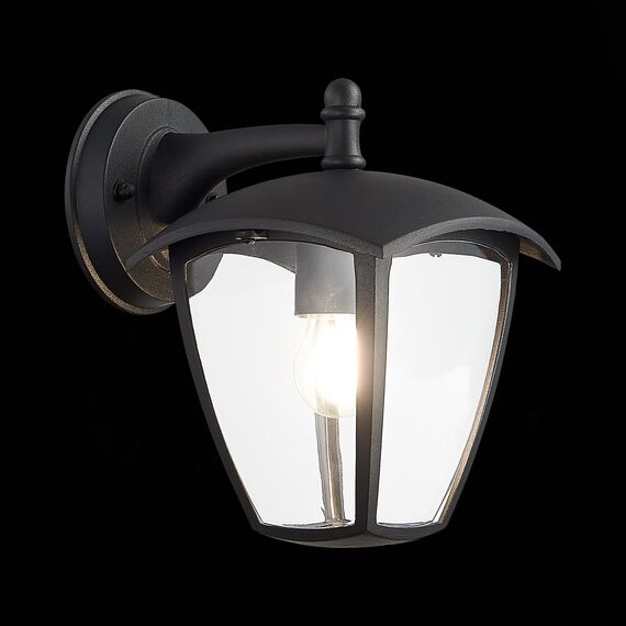 ST LUCE SL081.411.01 Светильник уличный настенный ST-Luce Черный/Черный, Прозрачный E27 1*40W, изображение 5