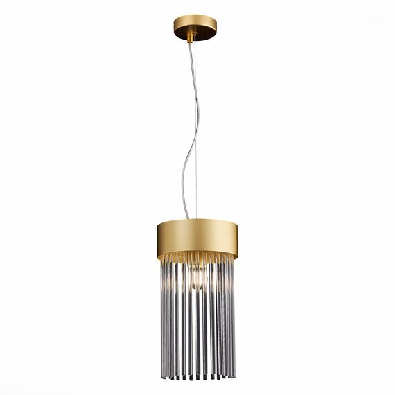 ST LUCE SL1225.203.01 Светильник подвесной ST-Luce Золотистый/Золотистый, Прозрачный E27 1*60W, изображение 5
