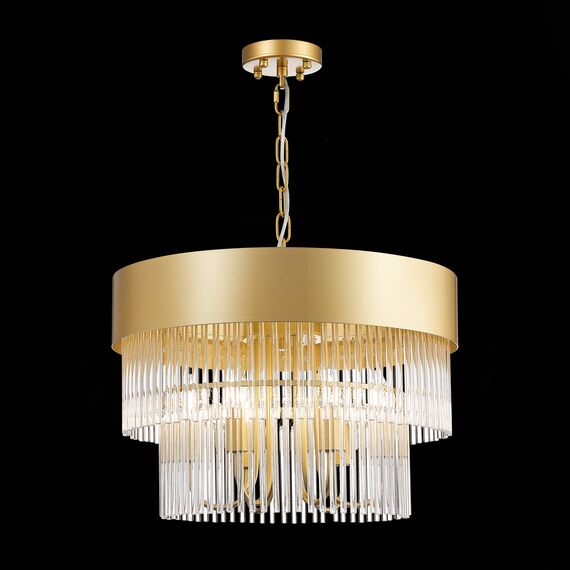 ST LUCE SL1225.203.06 Люстра подвесная ST-Luce Золотистый/Золотистый, Прозрачный E14 6*40W, изображение 5