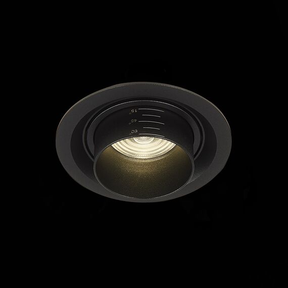 ST LUCE ST701.448.12 Светильник встраиваемый. Zoom Черный LED 1*12W 4000K 960Lm Ra90 15°-60° IP20 D115xH95 170-240V, изображение 6