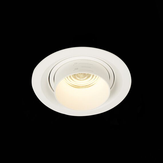 ST LUCE ST701.538.12 Светильник встраиваемый. Zoom Белый LED 1*12W 3000K 960Lm Ra90 15°-60° IP20 D115xH95 170-240V, изображение 6