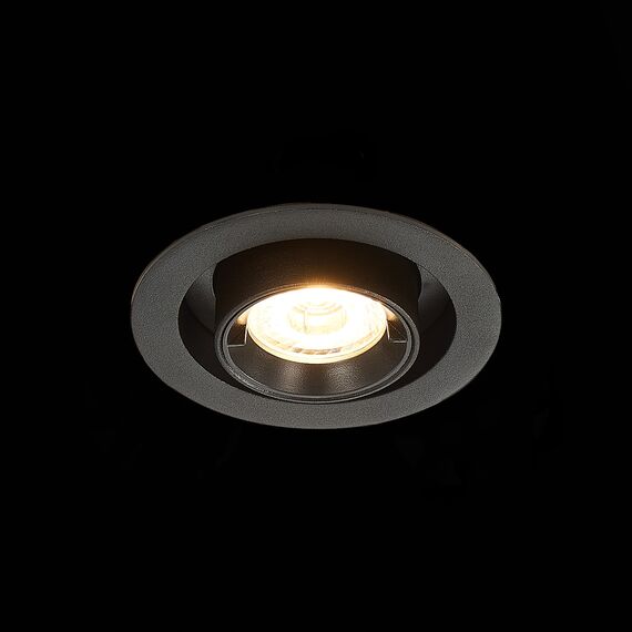 ST LUCE ST702.338.12 Светильник встраиваемый. Черный LED 1*12W 3000K 900Lm Ra80 24° IP20 D90xH92 180-240V, изображение 6