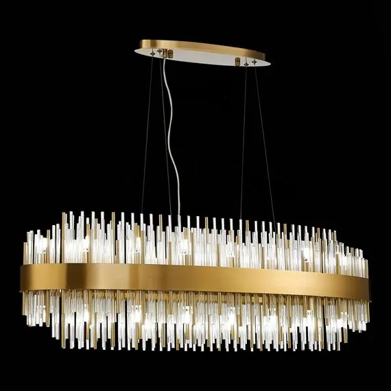 ST LUCE SL1158.303.32 Люстра подвесная ST-Luce Латунь/Латунь, Прозрачный G9 32*5W, изображение 4