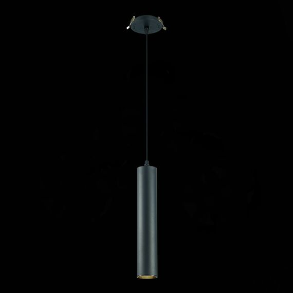 ST LUCE ST151.408.01 Встраиваемый подвесной светильник Черный GU10 1*50W  IP20 D54xH290 220V Без ламп, изображение 5