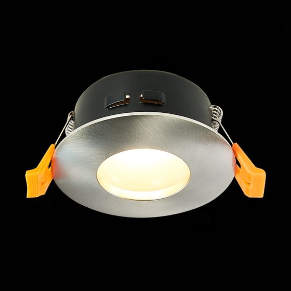 ST LUCE ST213.118.01 Светильник встраиваемый. Никель GU10 1*50W  IP44 D84xH50 220V Без ламп, изображение 5