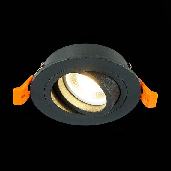 ST LUCE ST251.418.01 Светильник встраиваемый. Черный GU10 1*50W  IP20 L90xW90xH27 220V Без ламп, изображение 5