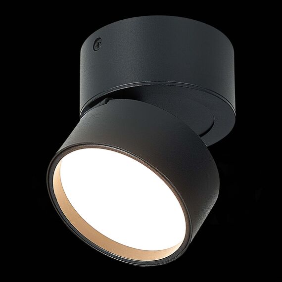 ST LUCE ST651.432.09 Светильник потолочный поворотный Черный LED 1*9W 3000K 720Lm Ra>90 120° IP20 D85xH87 17, изображение 5
