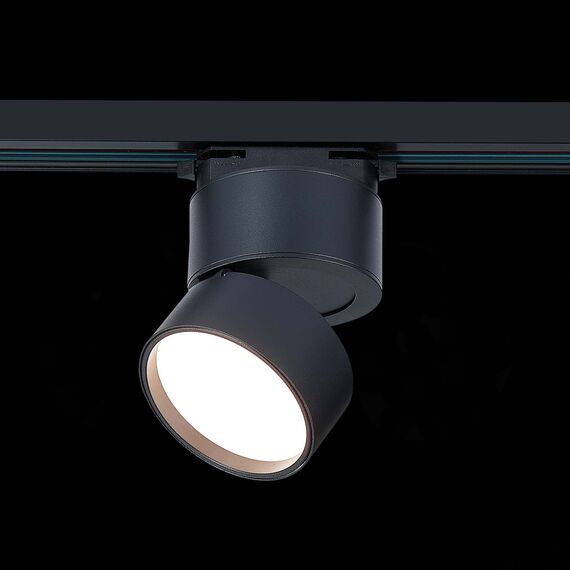ST LUCE ST651.436.09 Светильник трековый Черный LED 1*9W 3000K 720Lm Ra>90 120° IP20 D85xH122 170-240VV, изображение 4
