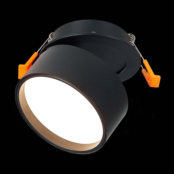 ST LUCE ST651.438.09 Встраиваемый поворотный светильник Черный LED 1*9W 3000K 720Lm Ra>90 120° IP20 D85xH68, изображение 4