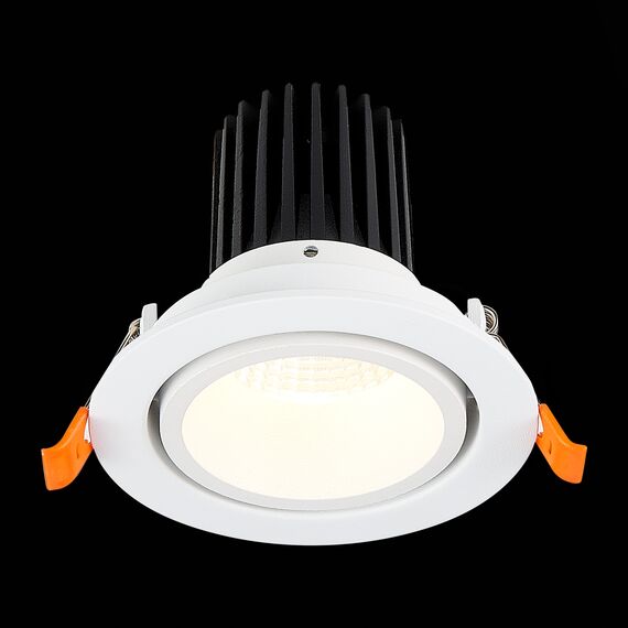 ST LUCE ST705.538.10 Светильник встраиваемый. Белый LED 1*10W 3000K 750Lm Ra>90 38° IP20 D102xH85 170-240V, изображение 7