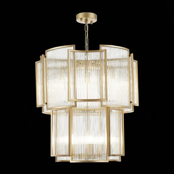 ST LUCE SL1234.203.08 Люстра подвесная ST-Luce Шампань/Прозрачный, Шампань E14 8*60W, изображение 4
