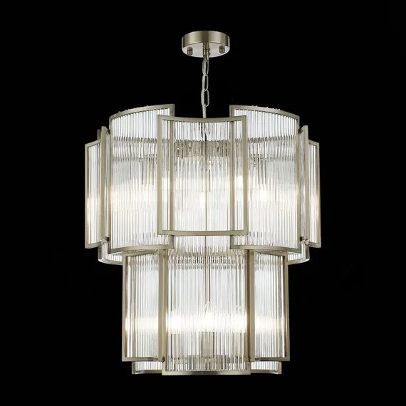 ST LUCE SL1234.103.08 Люстра подвесная ST-Luce Никель/Прозрачный, Никель E14 8*60W, изображение 4