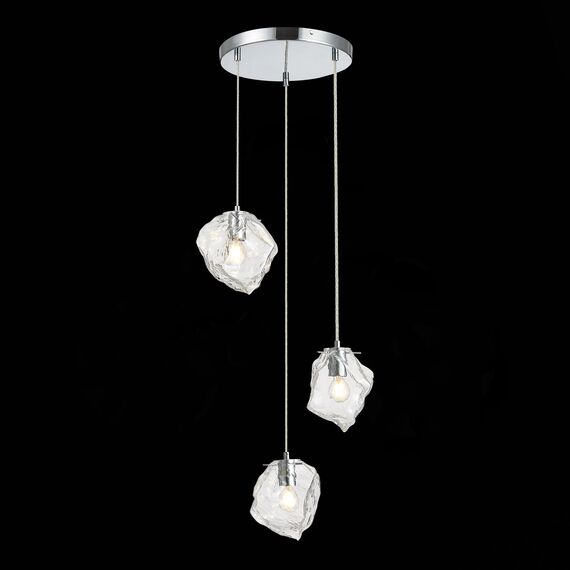 ST LUCE SL1175.103.03 Светильник подвесной ST-Luce Хром/Прозрачный E14 3*40W, изображение 6