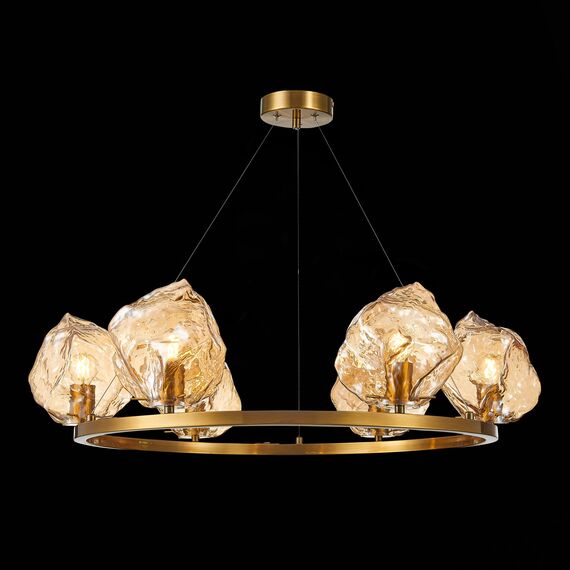 ST LUCE SL1175.303.06 Люстра подвесная ST-Luce Латунь/Янтарный E14 6*40W, изображение 5