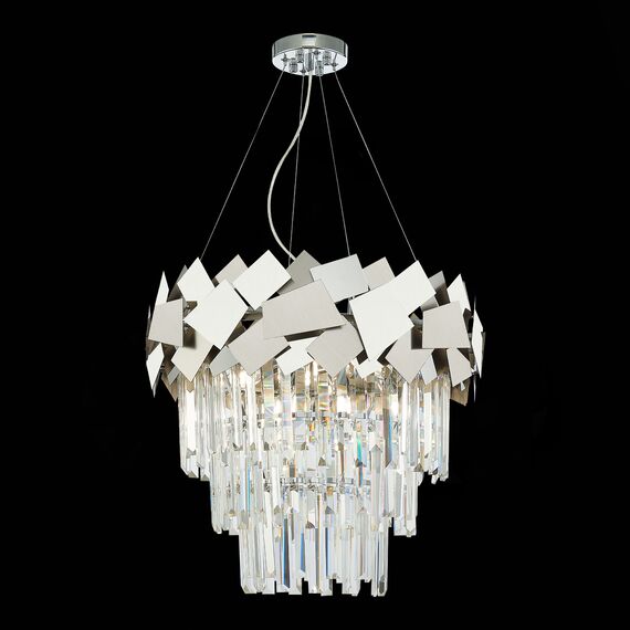 ST LUCE SL1232.103.06 Светильник подвесной ST-Luce Хром/Прозрачный, Хром E14 6*60W, изображение 4