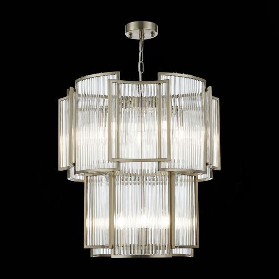 ST LUCE SL1234.103.08 Люстра подвесная ST-Luce Никель/Прозрачный, Никель E14 8*60W, изображение 4