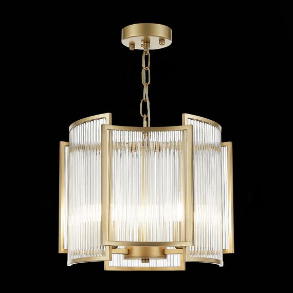 ST LUCE SL1234.203.03 Люстра подвесная ST-Luce Шампань/Прозрачный, Шампань E14 3*60W, изображение 5