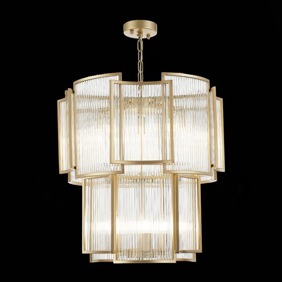 ST LUCE SL1234.203.08 Люстра подвесная ST-Luce Шампань/Прозрачный, Шампань E14 8*60W, изображение 5
