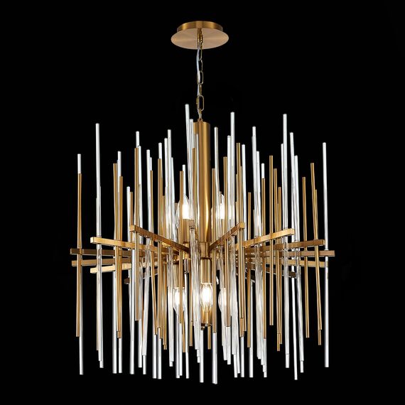 ST LUCE SL1628.303.08 Люстра подвесная ST-Luce Латунь/Прозрачный, Латунь E14 8*40W, изображение 5