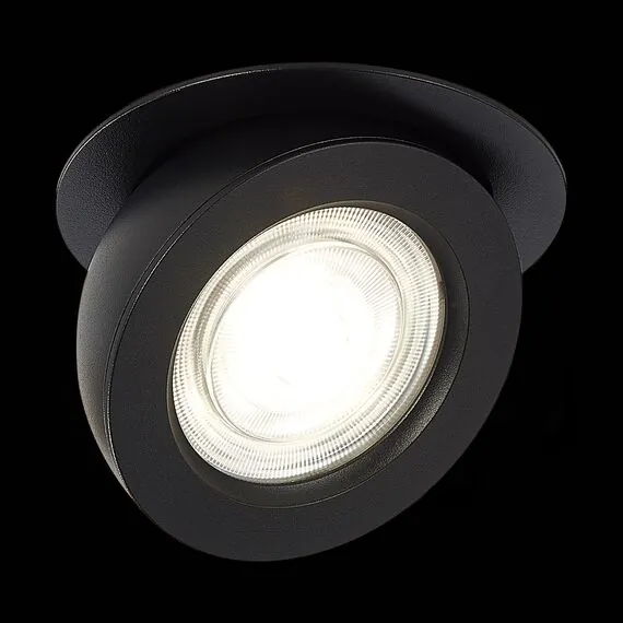 ST LUCE ST654.448.10 Светильник встраиваемый. Черный LED 1*10W 4000K 850Lm Ra>90 38° IP20 D109xH60 180-240V, изображение 5
