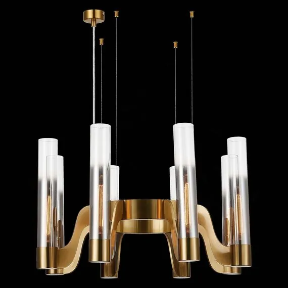 ST LUCE SL1235.303.08 Люстра подвесная ST-Luce Латунь/Хром, Прозрачный E14 8*40W, изображение 4