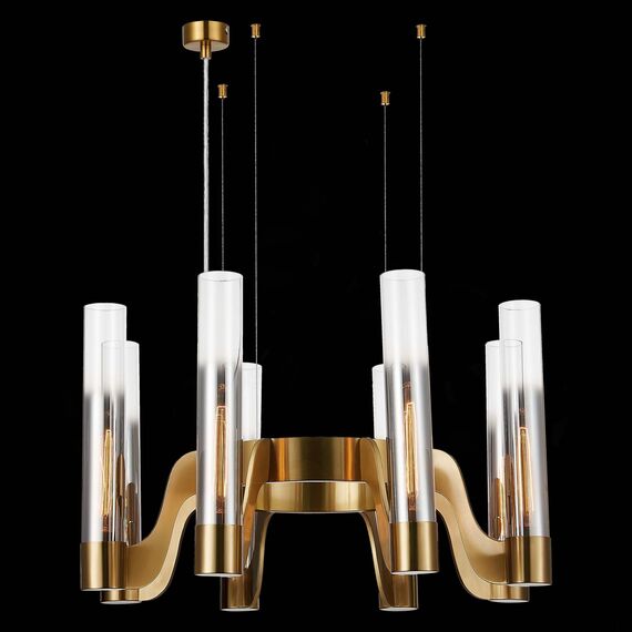 ST LUCE SL1235.303.08 Люстра подвесная ST-Luce Латунь/Хром, Прозрачный E14 8*40W, изображение 4