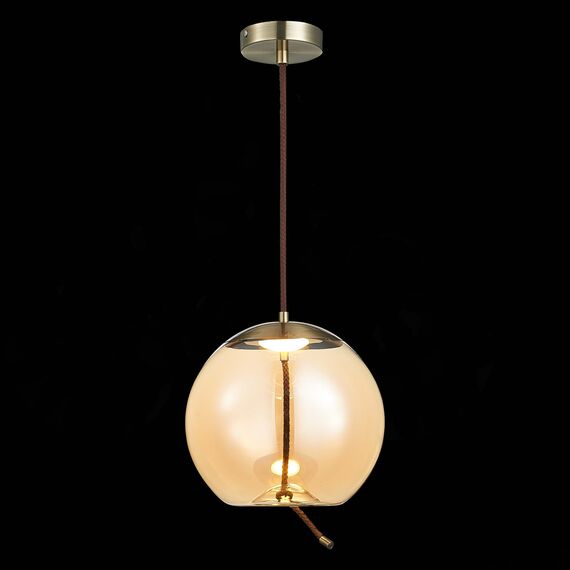 ST LUCE SL6108.313.01 Люстра подвесная ST-Luce Бронза/Янтарный LED 1*10W 3000K, изображение 5